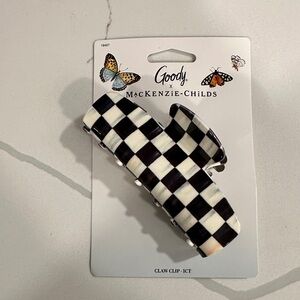 NWT Mackenzie Childs x Goody large courtly check black white 🤍🏁🖤